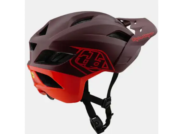 Troy Lee Designs Flowline SE kask Badge Maroon