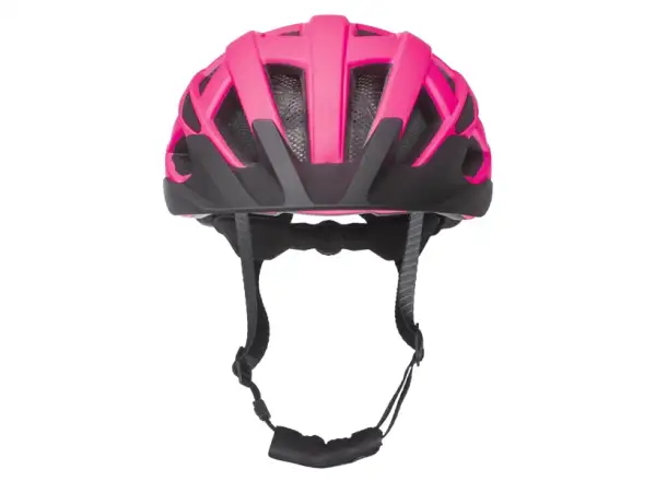 R2 Lumen kask rowerowy neon różowy