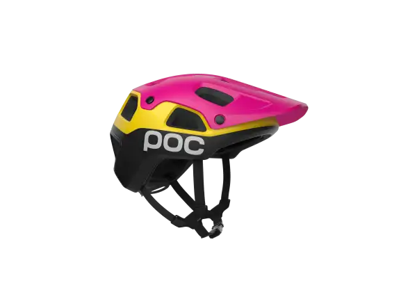 POC Cularis Pure kask Rhos Red Matt/Citrine Yellow Matt