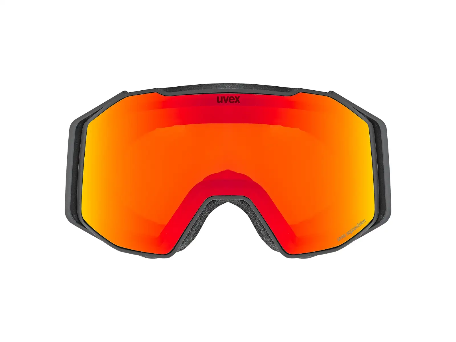 Uvex Gravity FM gogle narciarskie black matt/rainbow - żółty