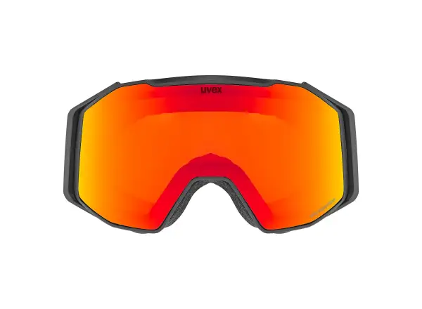 Uvex Gravity FM gogle narciarskie black matt/rainbow - żółty