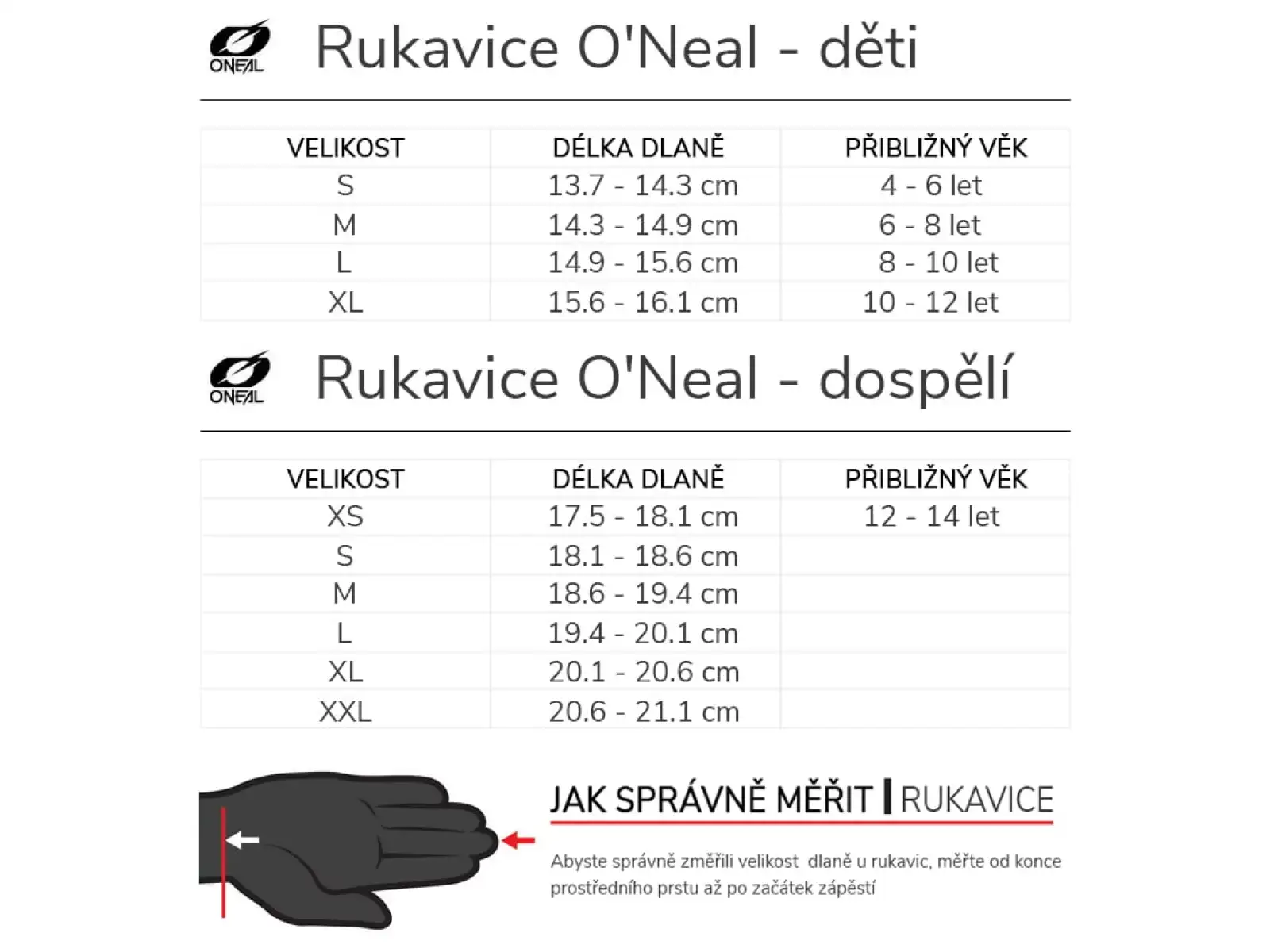 Oneal Matrix dziecięce rękawiczki Crank