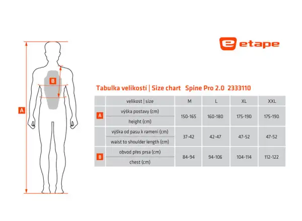 Etape Spine Pro 2.0 kamizelka z ochraniaczem kręgosłupa černá/zelená