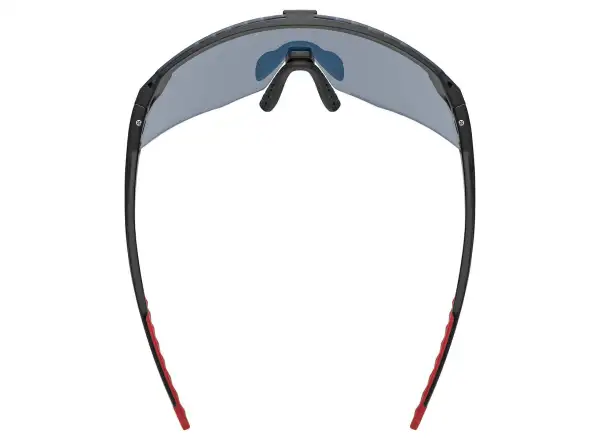 Uvex Pace Stage S okulary przeciwsłoneczne Black Matt/Mirror Red