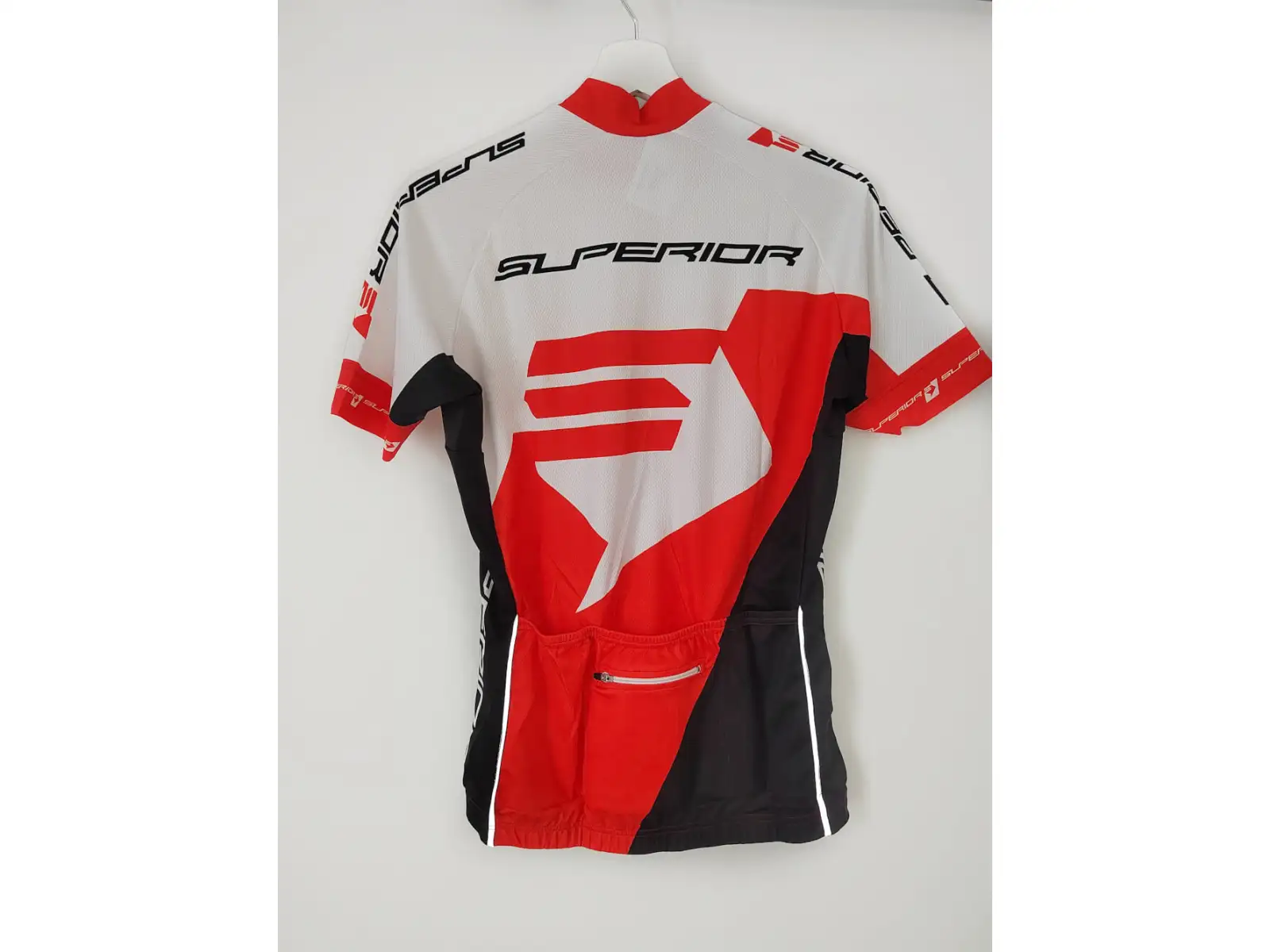 Superior Race damski dres krótki rękaw biała/czerwona