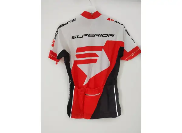 Superior Race damski dres krótki rękaw biała/czerwona