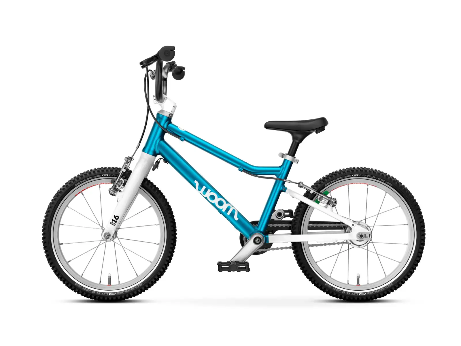 Woom GO 3 Automagic rower dziecięcy 16" Metallic Blue