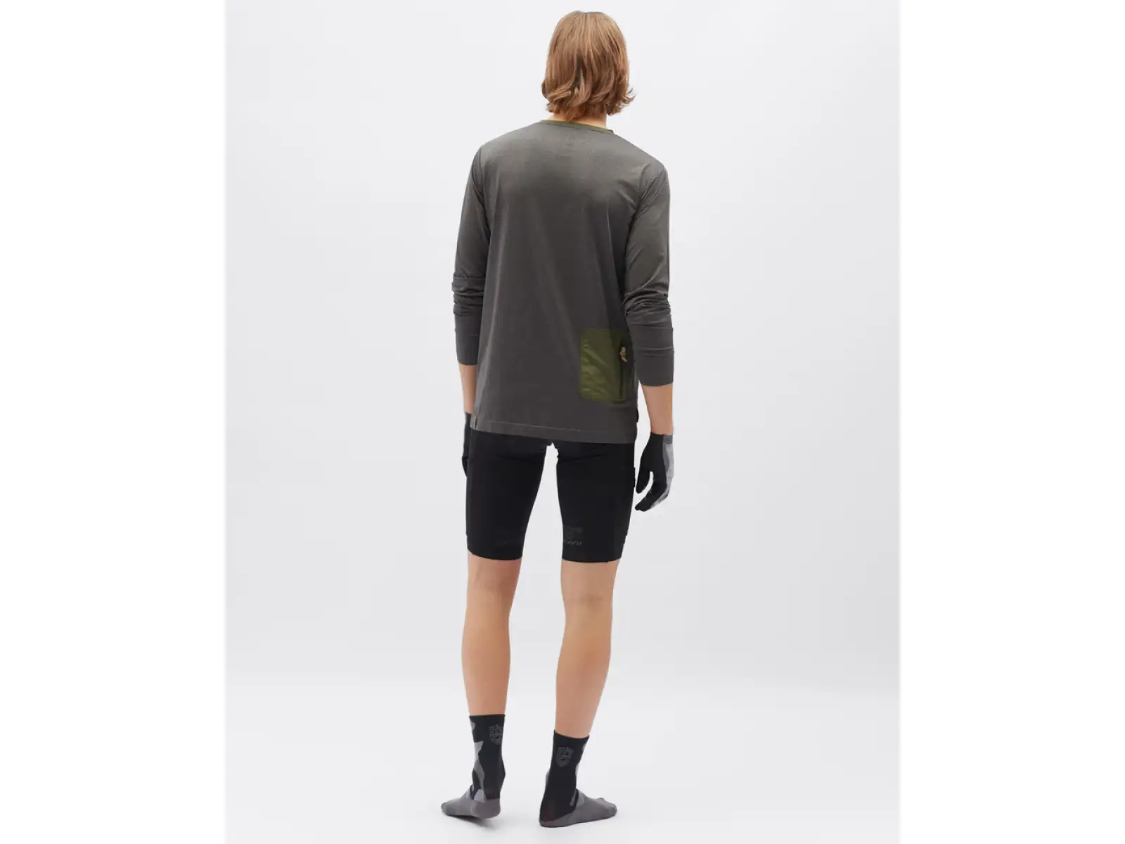 Silvini Casalo męska koszulka długi rękaw Charcoal/Olive