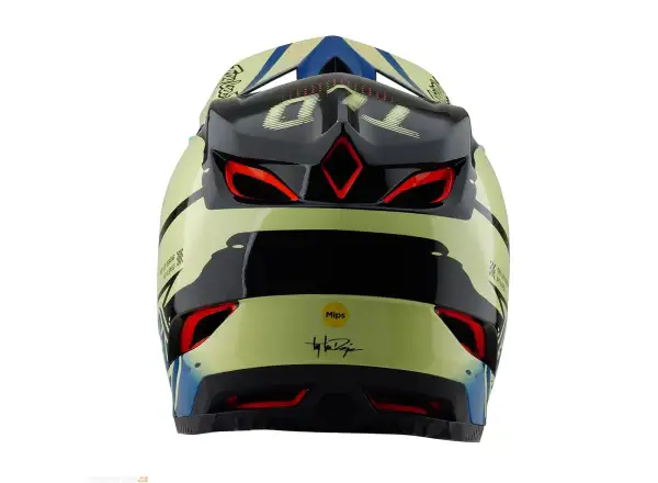 Troy Lee Designs D4 Composite Drip kask integralny Glo Yellow