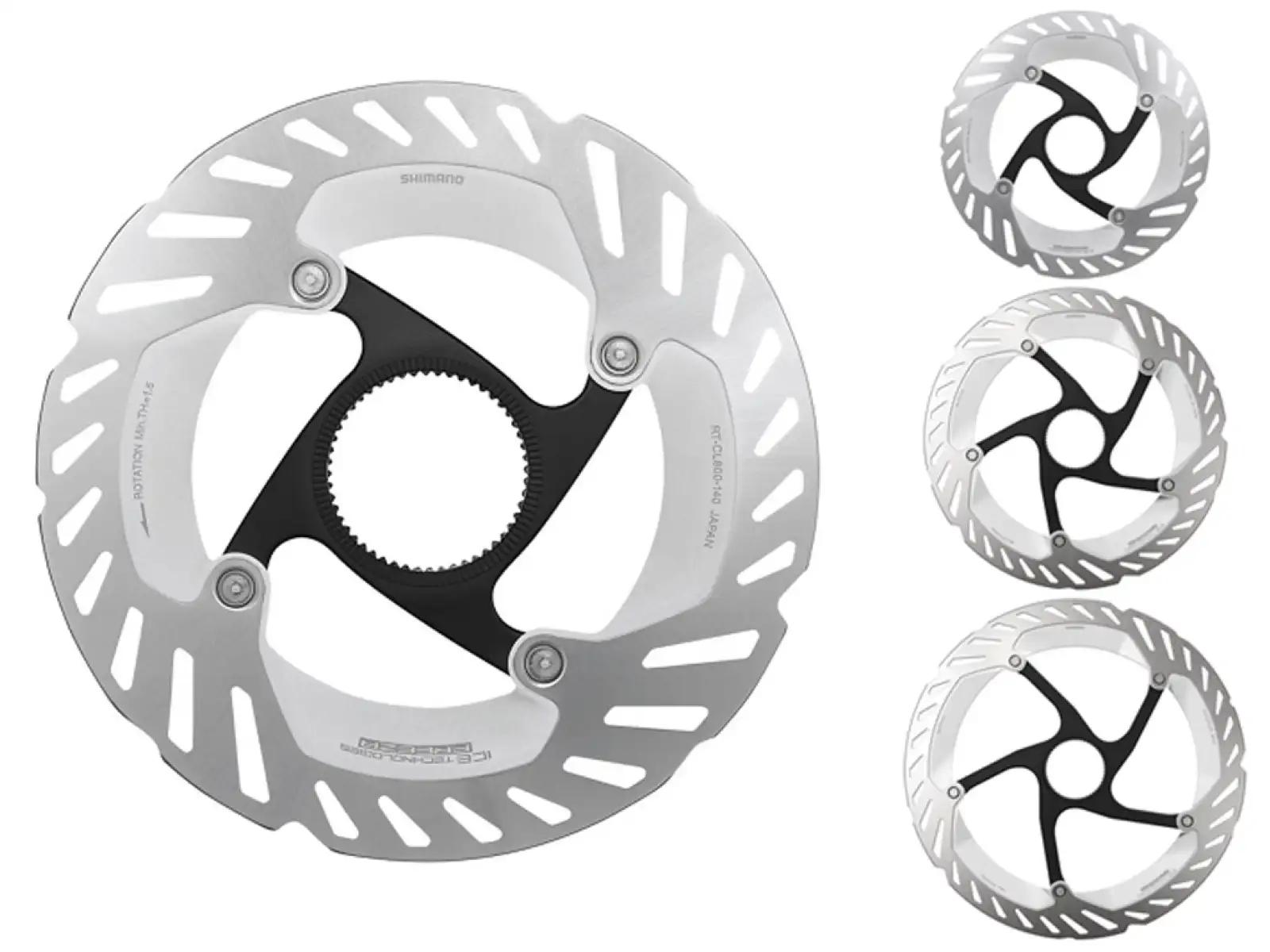 Shimano RT-CL800 tarcza hamulcowa 203 mm, center lock, Ice Tech, zewnętrzny lock ring