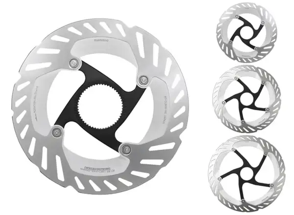 Shimano RT-CL800 tarcza hamulcowa 203 mm, center lock, Ice Tech, zewnętrzny lock ring