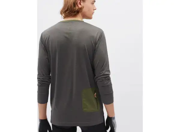 Silvini Casalo męska koszulka długi rękaw Charcoal/Olive