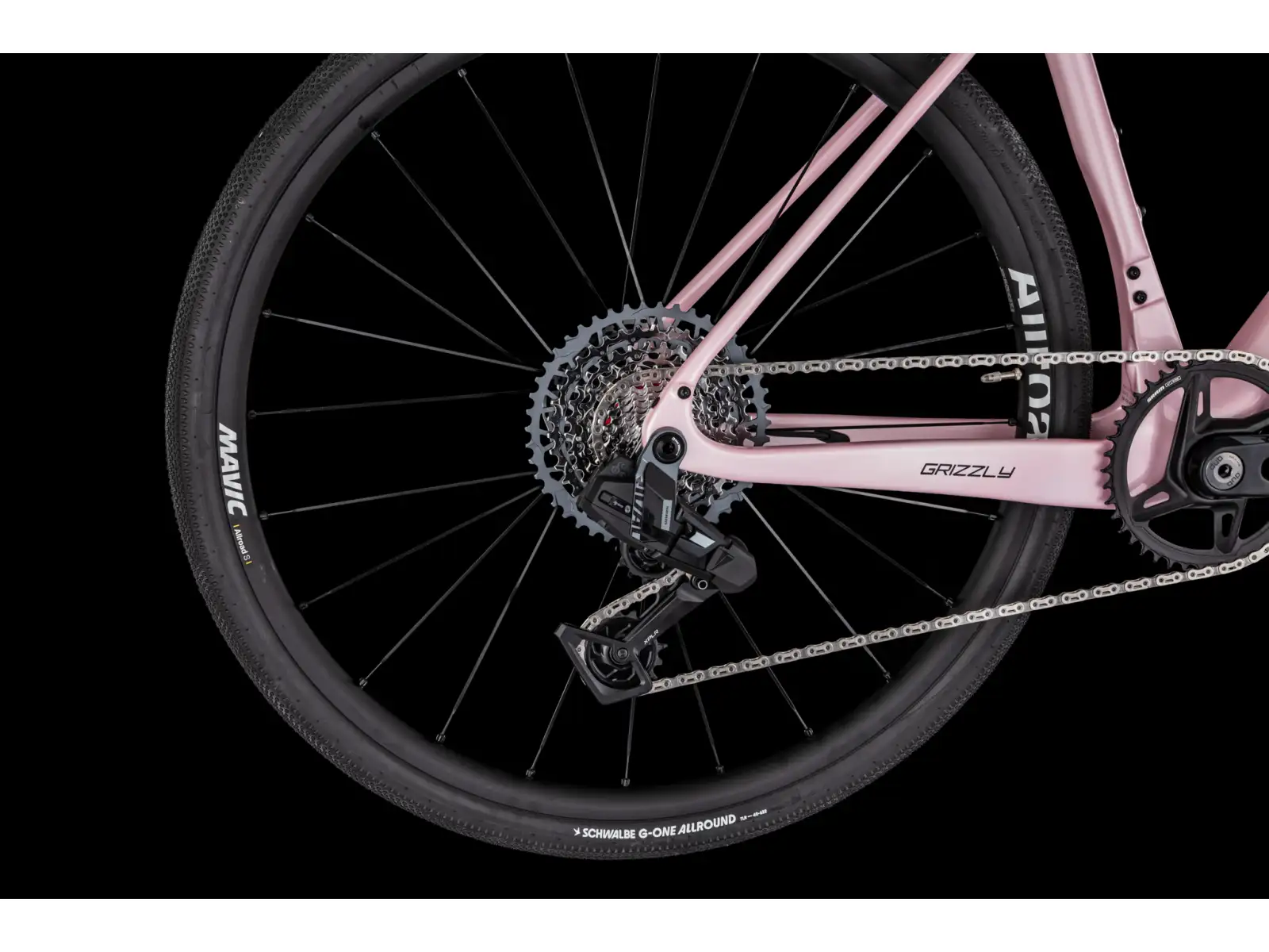 4Ever Grizzly AXS rower gravel Coral/Black