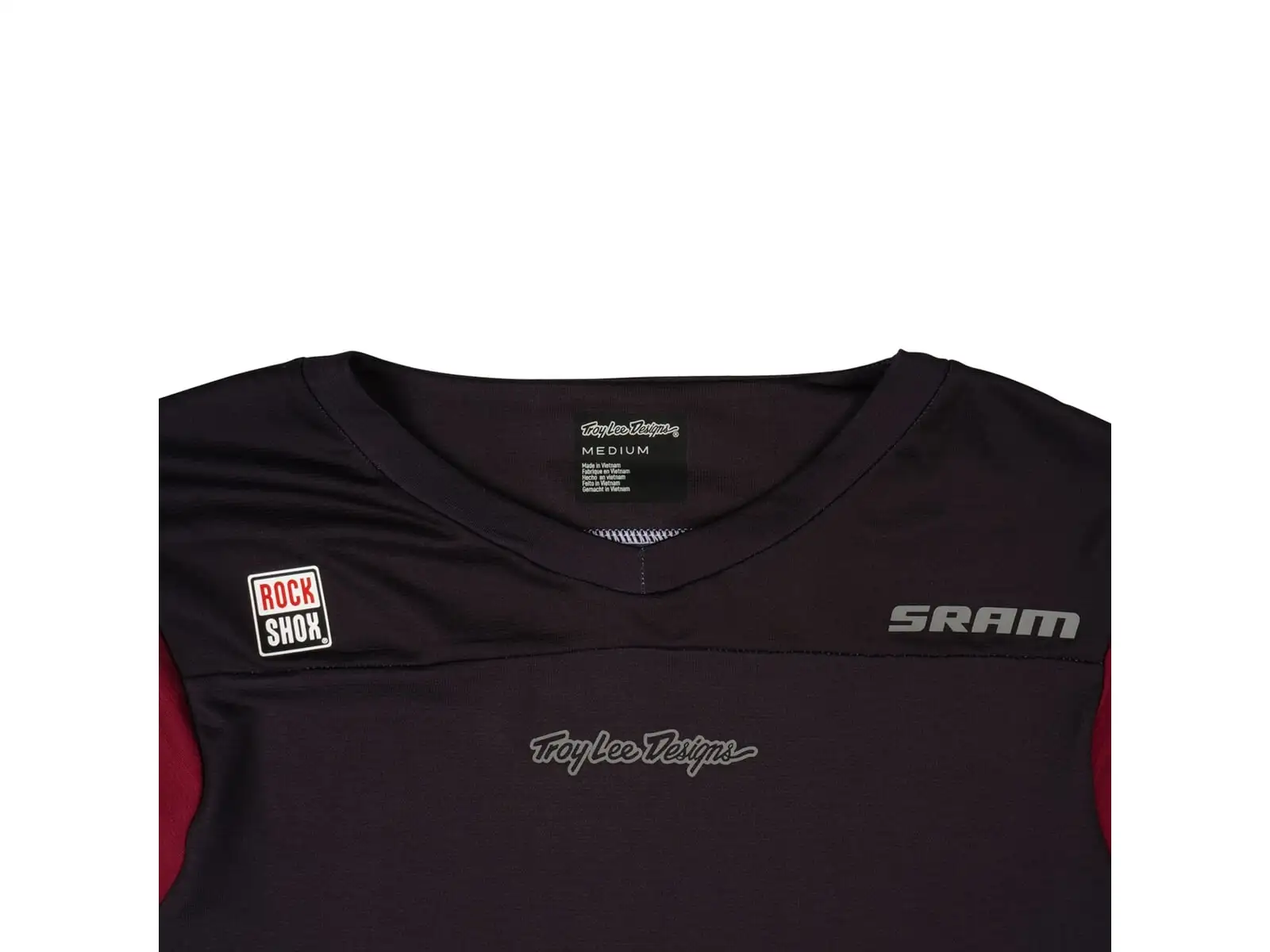 Troy Lee Designs x SRAM Skyline męska koszulka z długim rękawem Radioscape Black/Berry