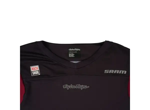 Troy Lee Designs x SRAM Skyline męska koszulka z długim rękawem Radioscape Black/Berry