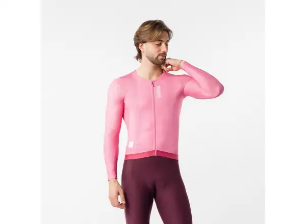 Castelli Giro 109 Corretto męska koszulka długi rękaw Rosa Giro