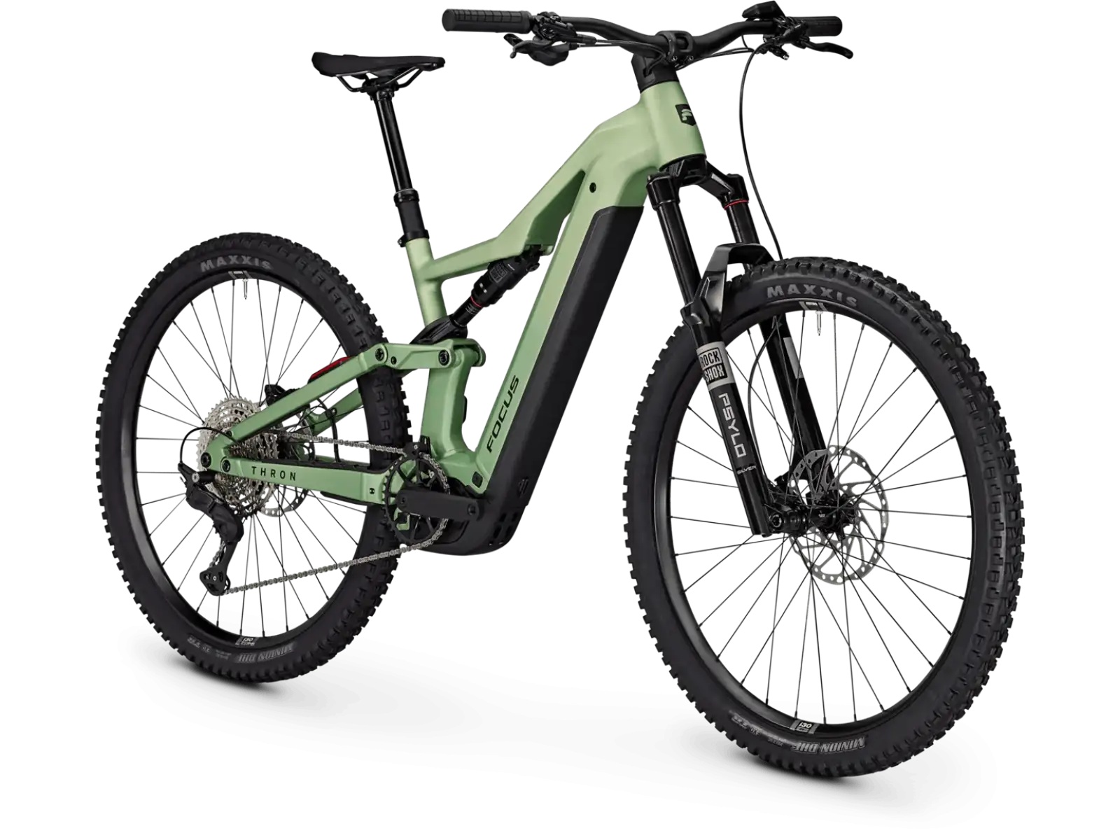 Focus THRON 8 720Wh w pełni amortyzowany rower elektryczny Mintgrey matt / Artichokegreen matt