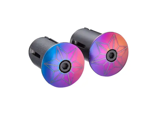 Supacaz Star Plugz Anodized korki do kierownicy Oil Slick