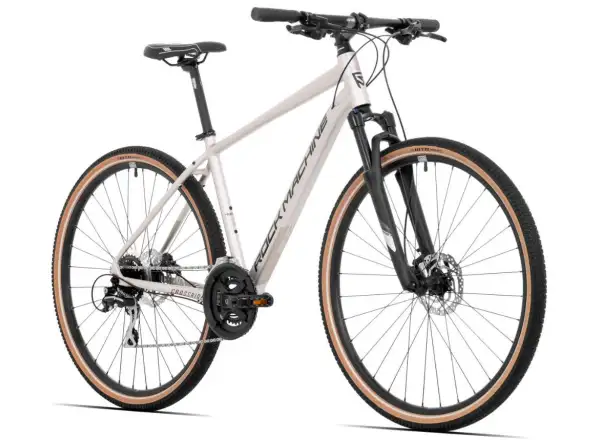 Rock Machine CrossRide 300 gloss silver/black rower trekingowy