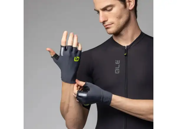 Alé Cima rękawiczki rowerowe krótkie Grey