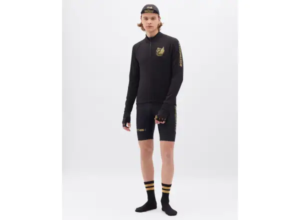 Silvini Leverono męska koszulka długi rękaw Black/Gold