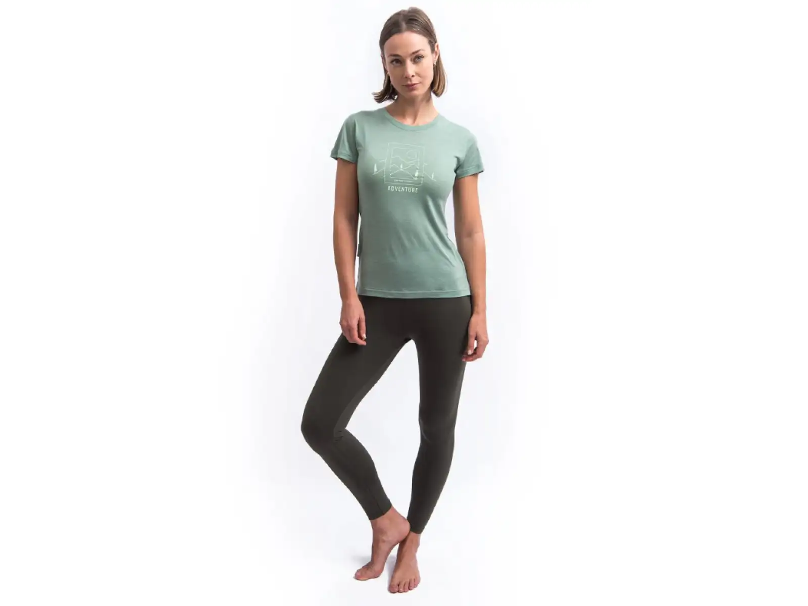 Sensor Merino Air Say Yes damska koszulka krótki rękaw Basil Green