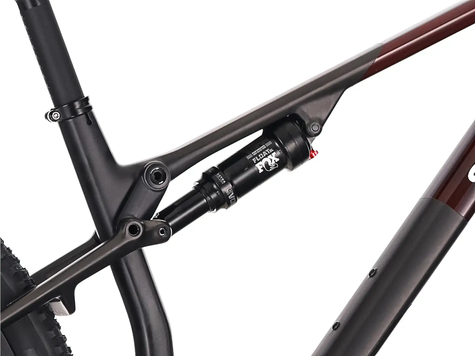 Superior XF 9.6 Team rower z pełnym zawieszeniem Red Carbon/Matte Carbon