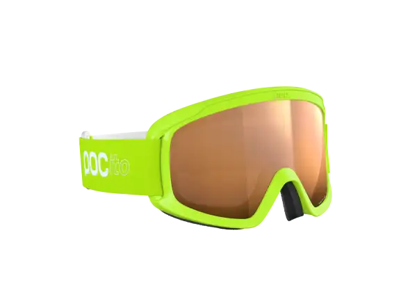 POC POCito Retina dziecięce gogle narciarskie Fluorescent Yellow/Green/Partly Sunny Light Orange