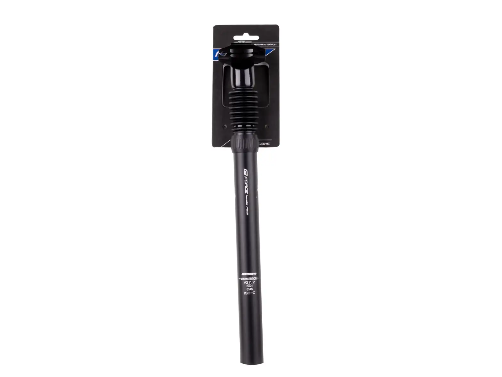 Force Basic P8.2 amortyzowana sztyca 27,2 mm / 350 mm matowa czarna
