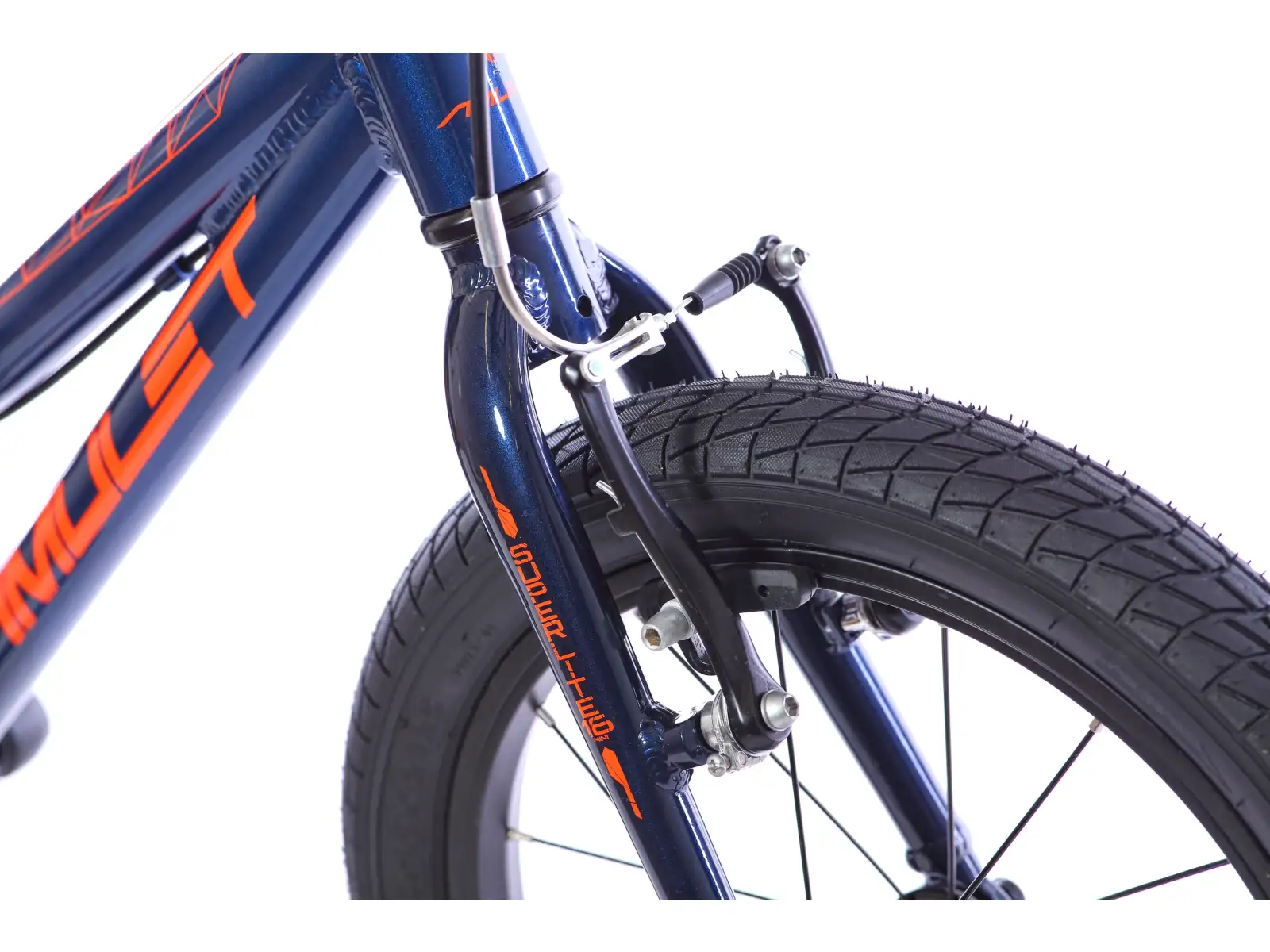 Amulet 16 Mini Superlite dark blue metalic/orange shiny rower dziecięcy