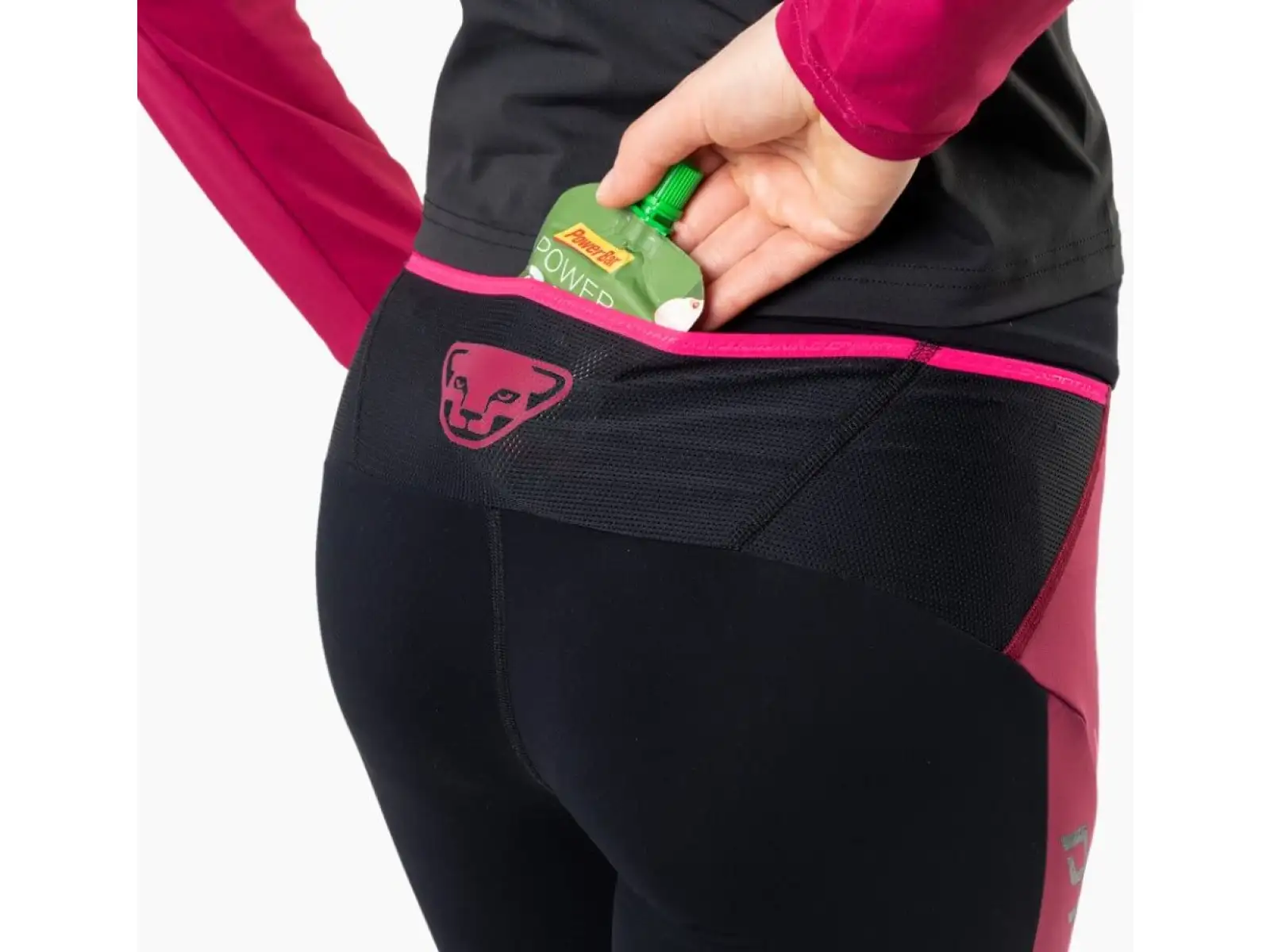 Dynafit Alpine Warm damskie ocieplane legginsy Black Out/Pink