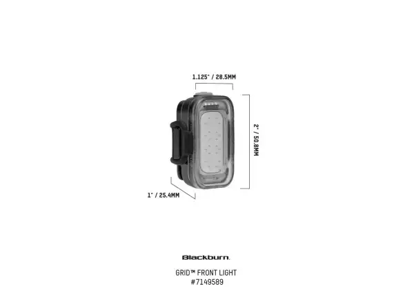 Blackburn Grid Front przednia lampka