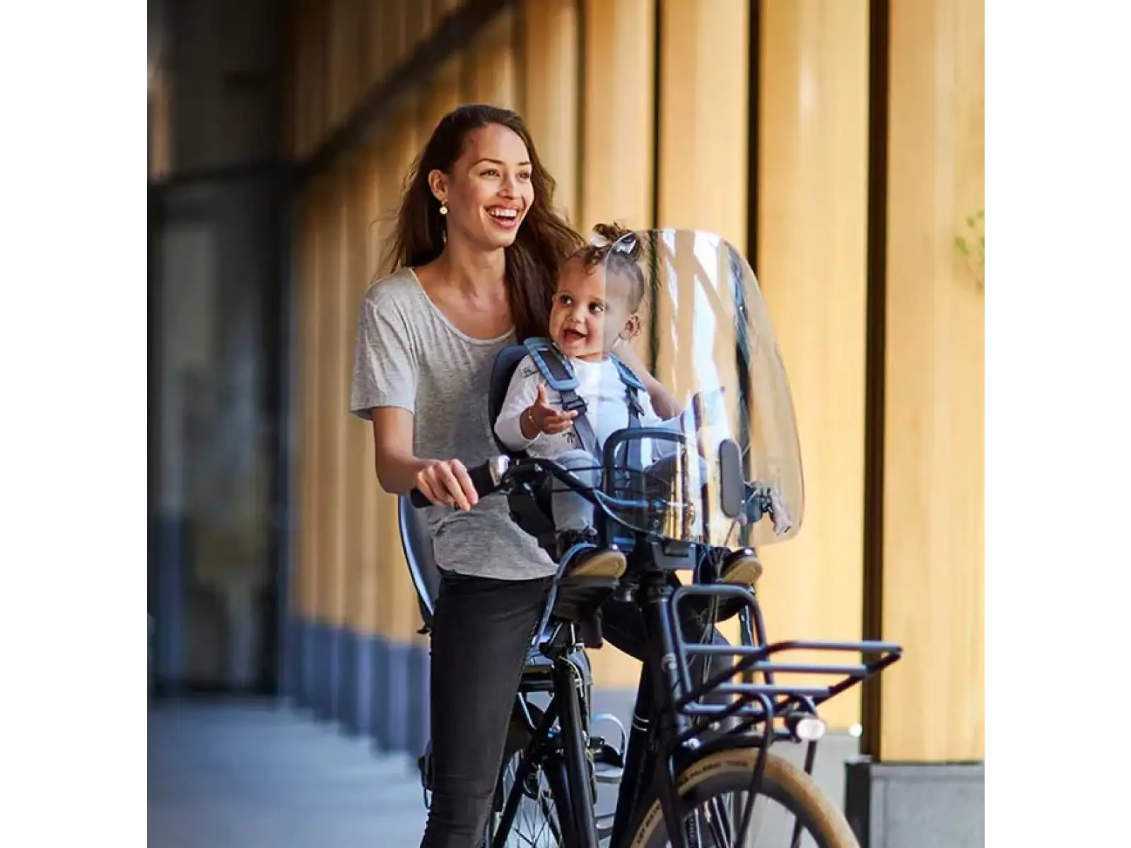 Urban Iki Ta-ke przedni fotelik z adapterem MTB/ATB Bincho Black/Bincho Black