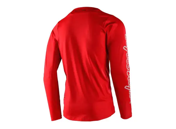 Troy Lee Designs Skyline Chill Iconic męska koszulka z długim rękawem Fiery Red