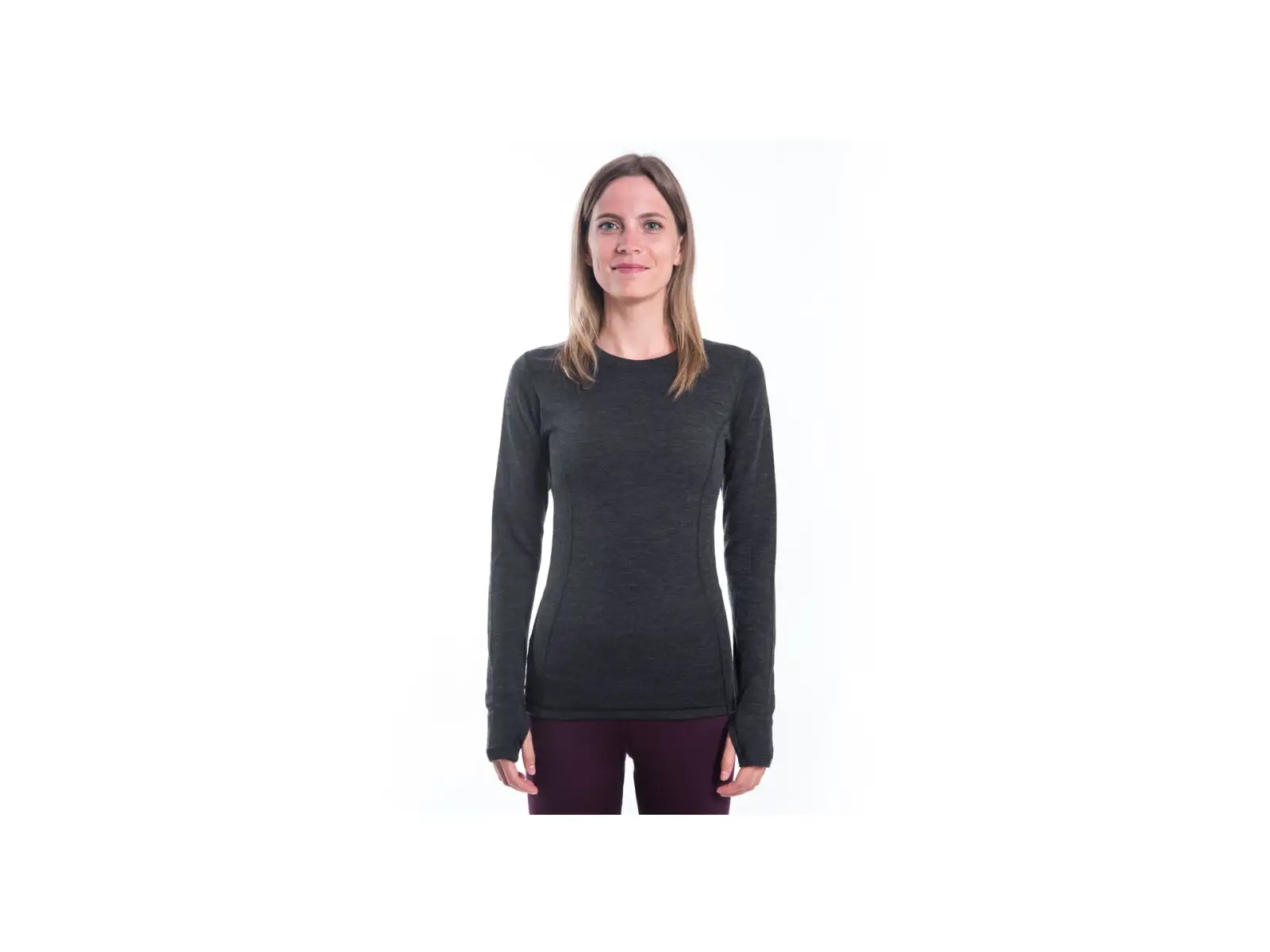 Sensor Merino Bold damska koszulka dlugi rękaw Anthracite Gray
