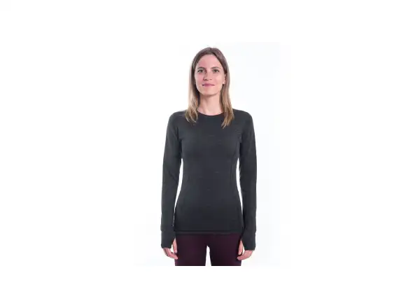 Sensor Merino Bold damska koszulka dlugi rękaw Anthracite Gray