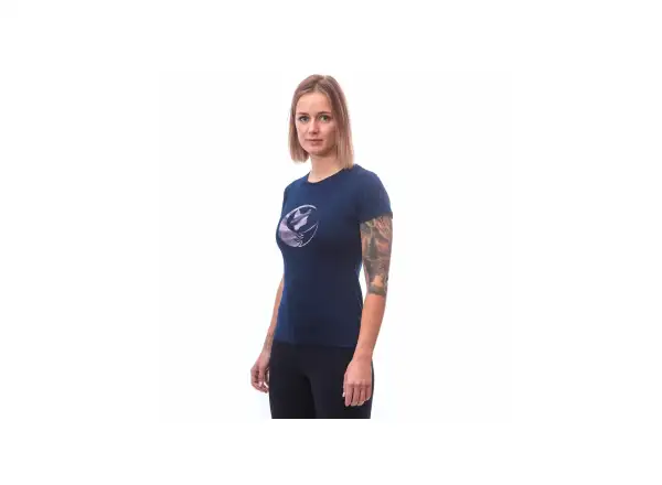 Sensor Merino Active PT Fox damska koszulka krótki rękaw Deep Blue