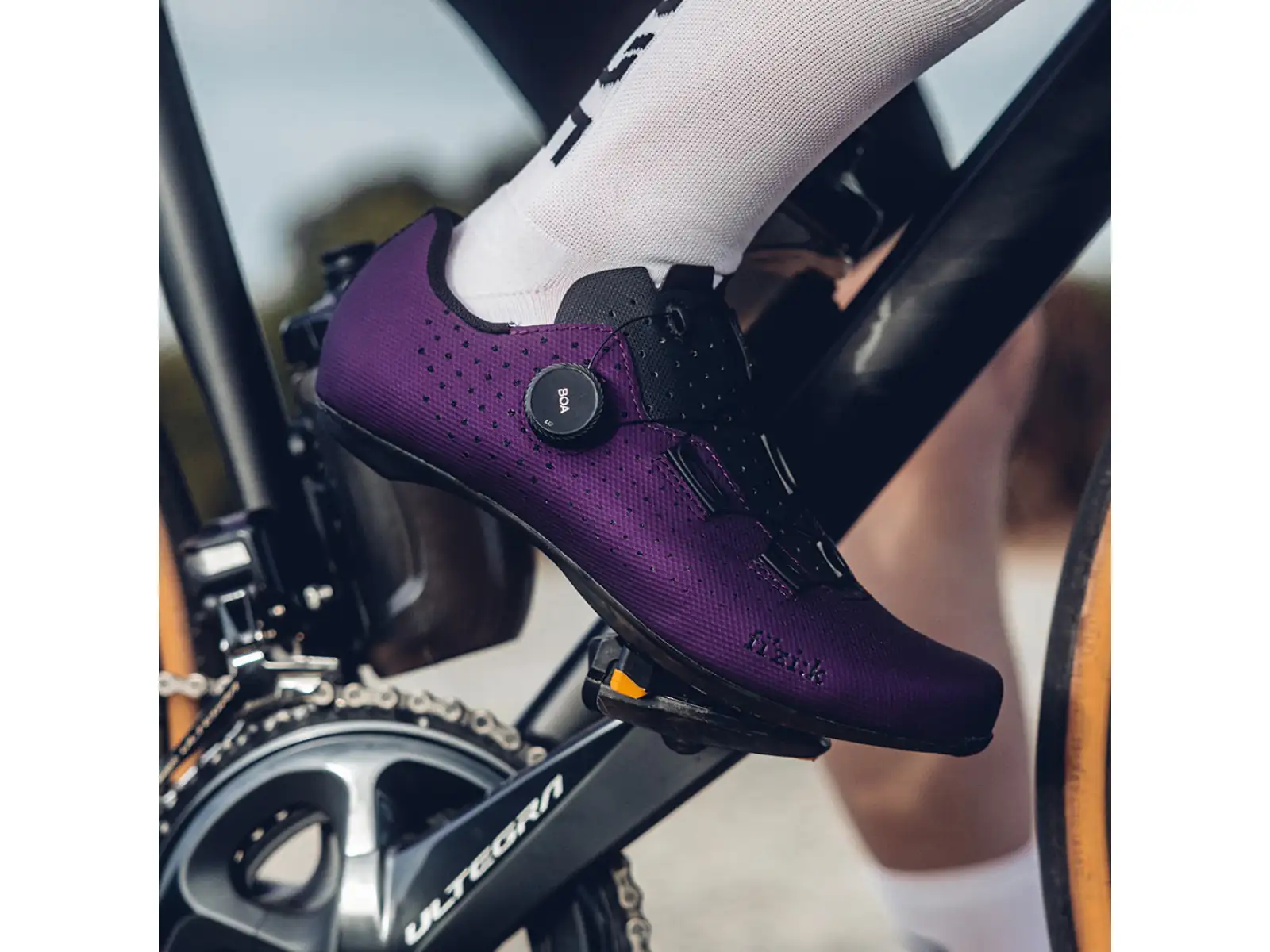 Fizik Tempo Decos Carbon szosowe męskie buty Aubergine/Black
