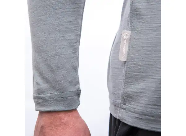 Sensor Merino Active Van Life męska koszulka dl.rękaw szara