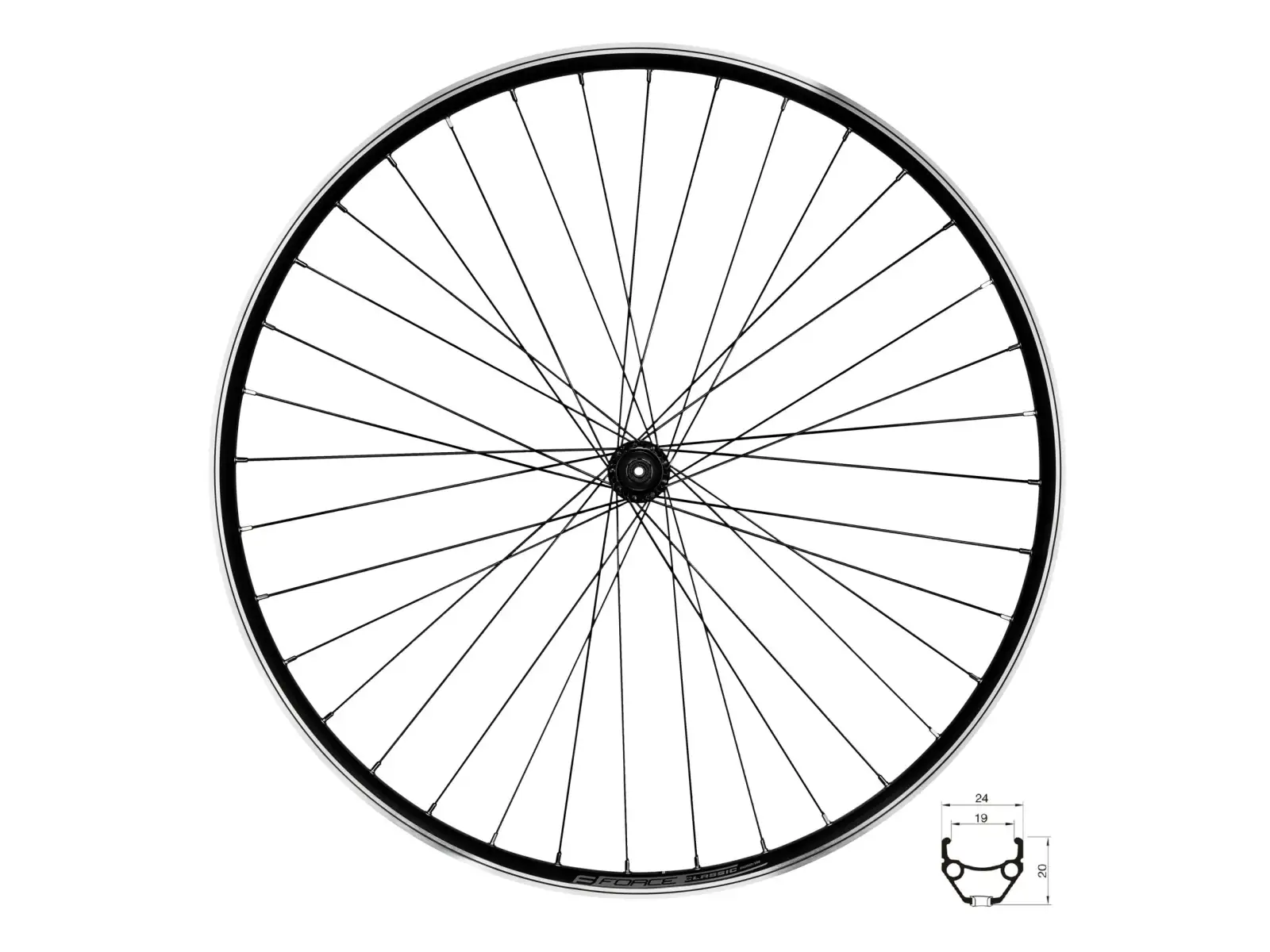 Force Classic 29 przednie wyplecione koło