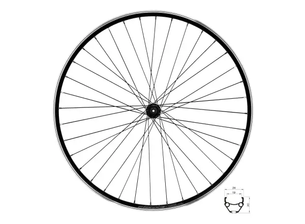 Force Classic 29 przednie wyplecione koło