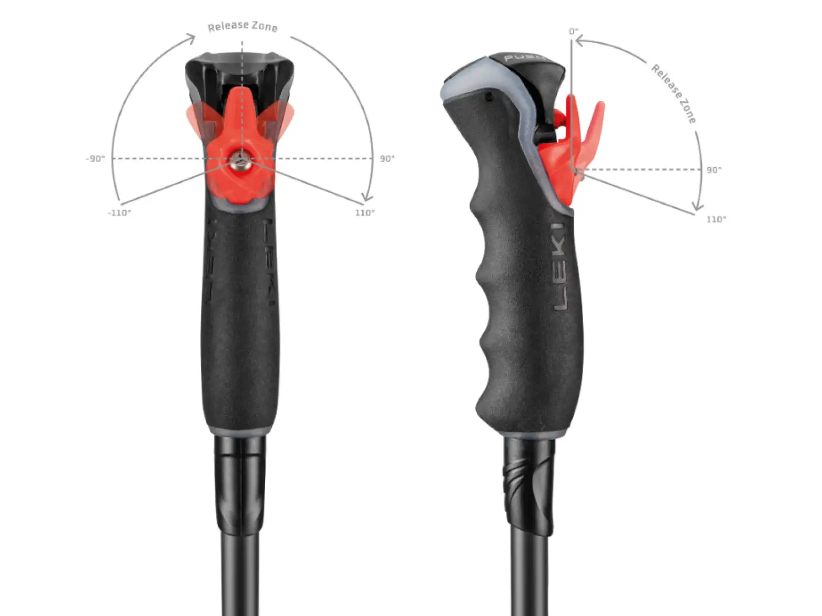 Leki Artena Airfoil 3D narty kije Black/Dark Anthracite/Rosegold