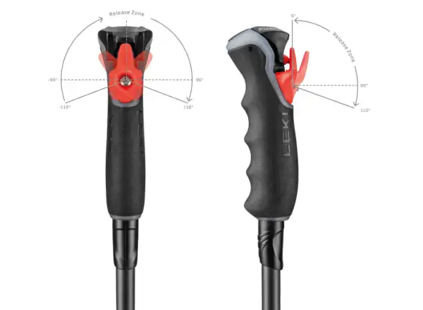 Leki Artena Airfoil 3D narty kije Black/Dark Anthracite/Rosegold