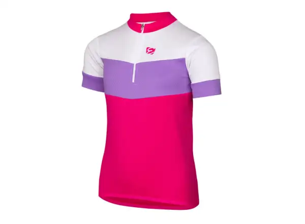 Etape Peddy 2.0 dziecięca koszulka rowerowa krótki rękaw Lila/Růžová