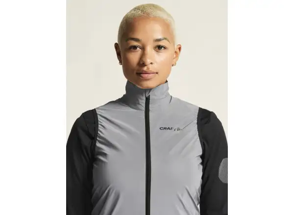 CRAFT ADV Essence Lumen Wind damska kamizelka rowerowa szara