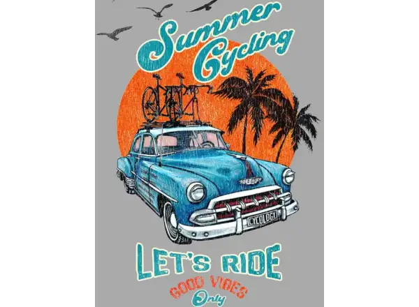 Cycling Summer męska koszulka z krótkim rękawem