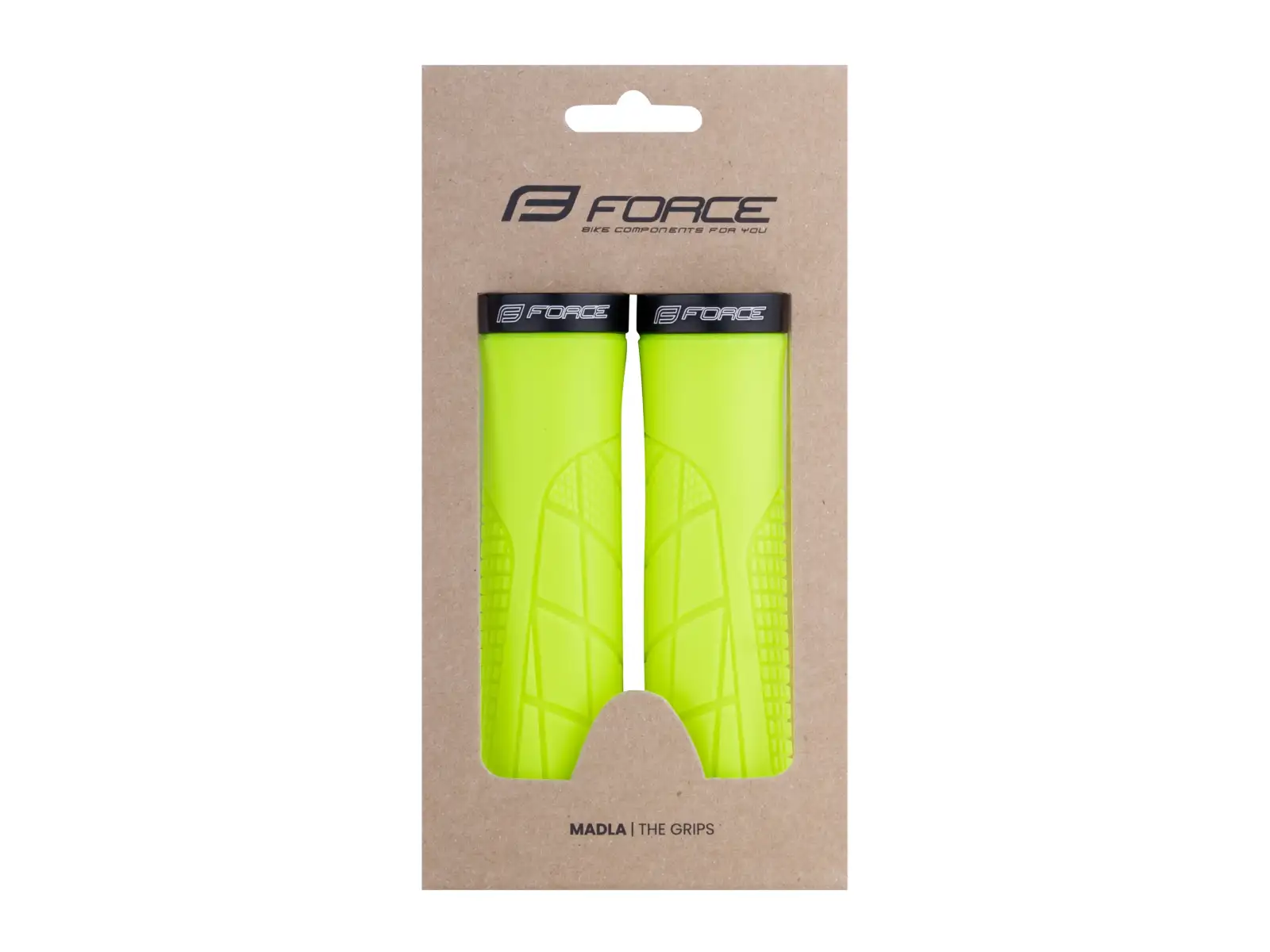 Force Orix gumowe chwyty fluo żółta