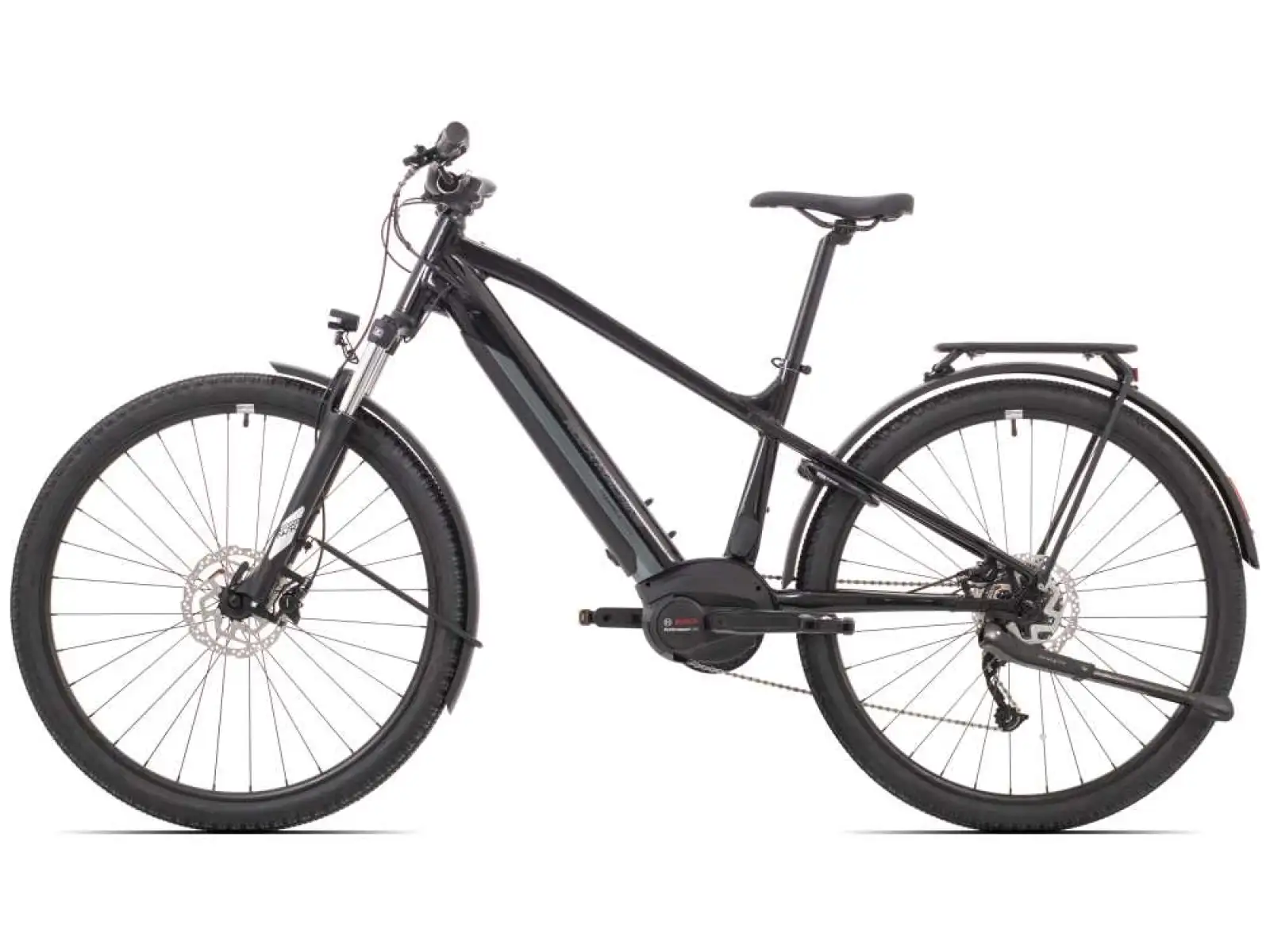 Rock Machine Torrent e50-29 B rower elektryczny trekkingowy Touring/Gloss Black/Grey