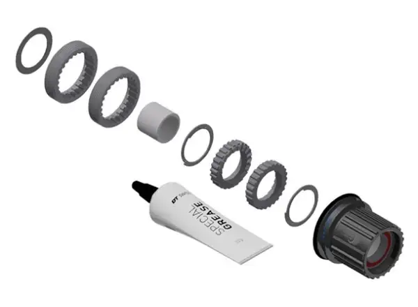 DT Swiss Kit Ratchet LN Shimano MicroSpline MTB Stal - zestaw konwersyjny piast z 3pawls na Ra