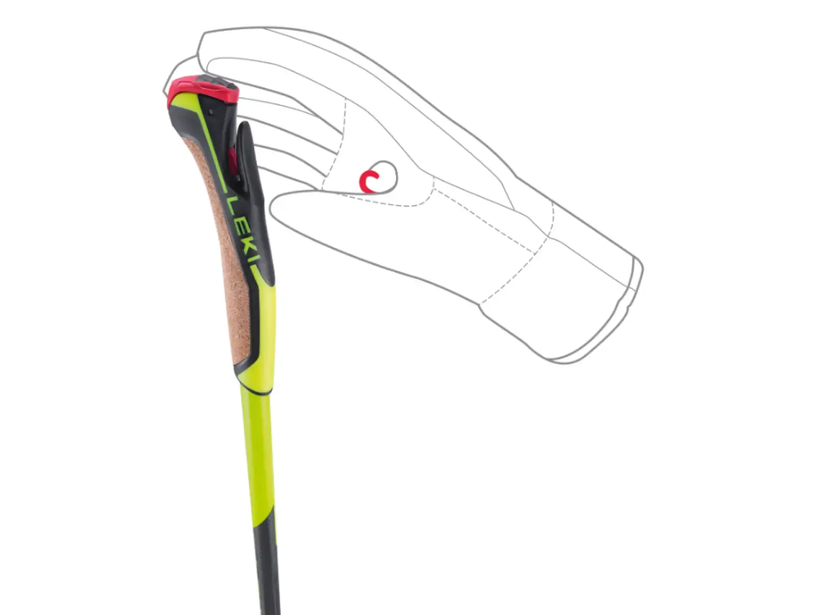 Leki PRC 650 kijki biegowe Neon yellow/Black